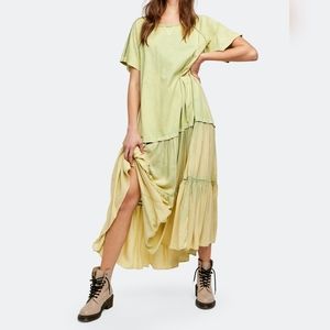 NWT Free People Sun Fade Midi Dress